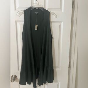 NWT LIMITED COLLECTION Women's Sleeveless Open Front Cardigan Vest Lightweight